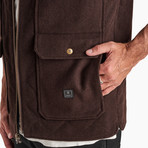 Andres Vest Jacket // Brown (XL)