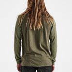 Eliminator Long-Sleeve Knit Top // Army (S)