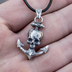 Anchor + Skull Pendant