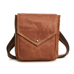 Shoulder Bag // Brown // Triangle Flap