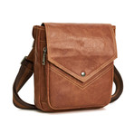 Shoulder Bag // Brown // Triangle Flap