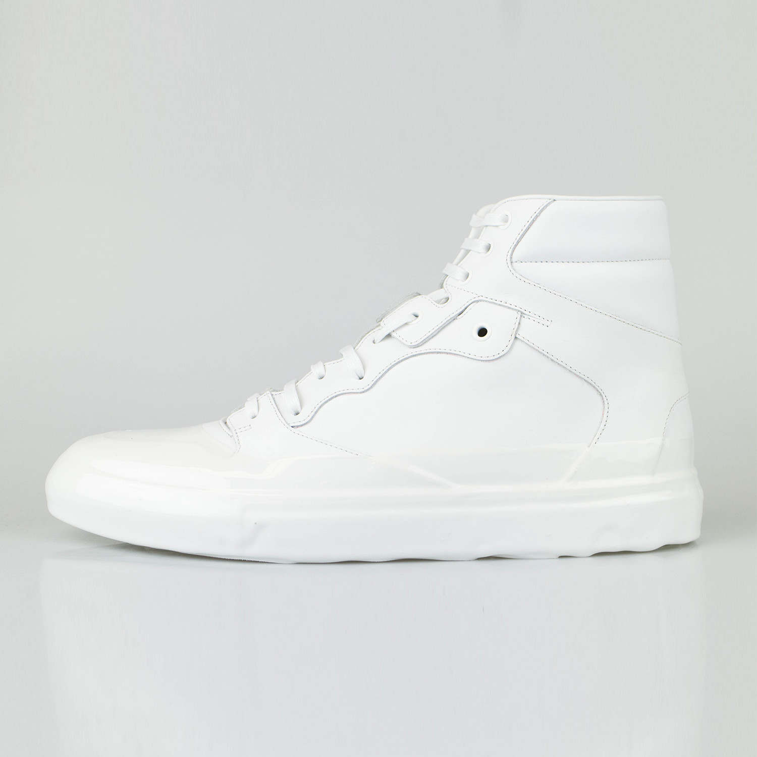 Balenciaga // Leather High-Top Sneakers // White (US: 13) - Casual ...