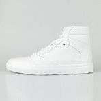 Balenciaga // Leather High-Top Sneakers // White (US: 8)