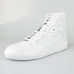 Balenciaga // Leather High-Top Sneakers // White (US: 8)