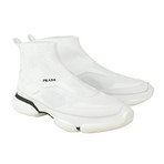 Prada // Cloud Bust Knit High Top Sneakers // White (US: 9.5)