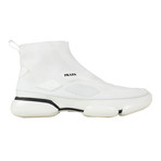 Prada // Cloud Bust Knit High Top Sneakers // White (US: 6)