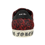 Amiri // Live Forever Leopard Viper Sneakers // Red + Black (US: 6)
