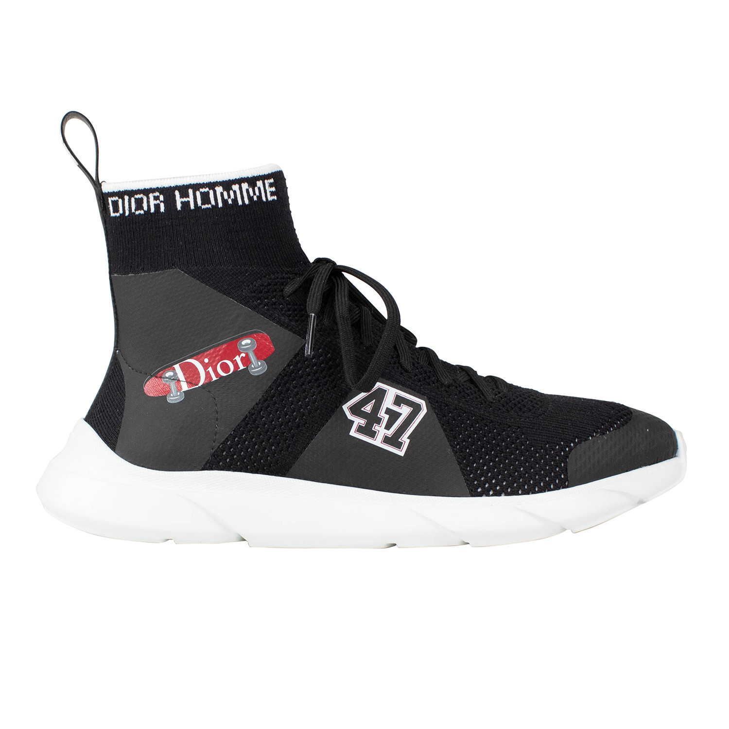 Dior Homme // Knit Lace Up B21 Sock Sneakers // Black (US: 8 