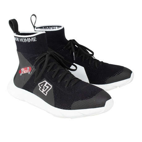 Dior Homme // Knit Lace Up B21 Sock Sneakers // Black (US: 6)