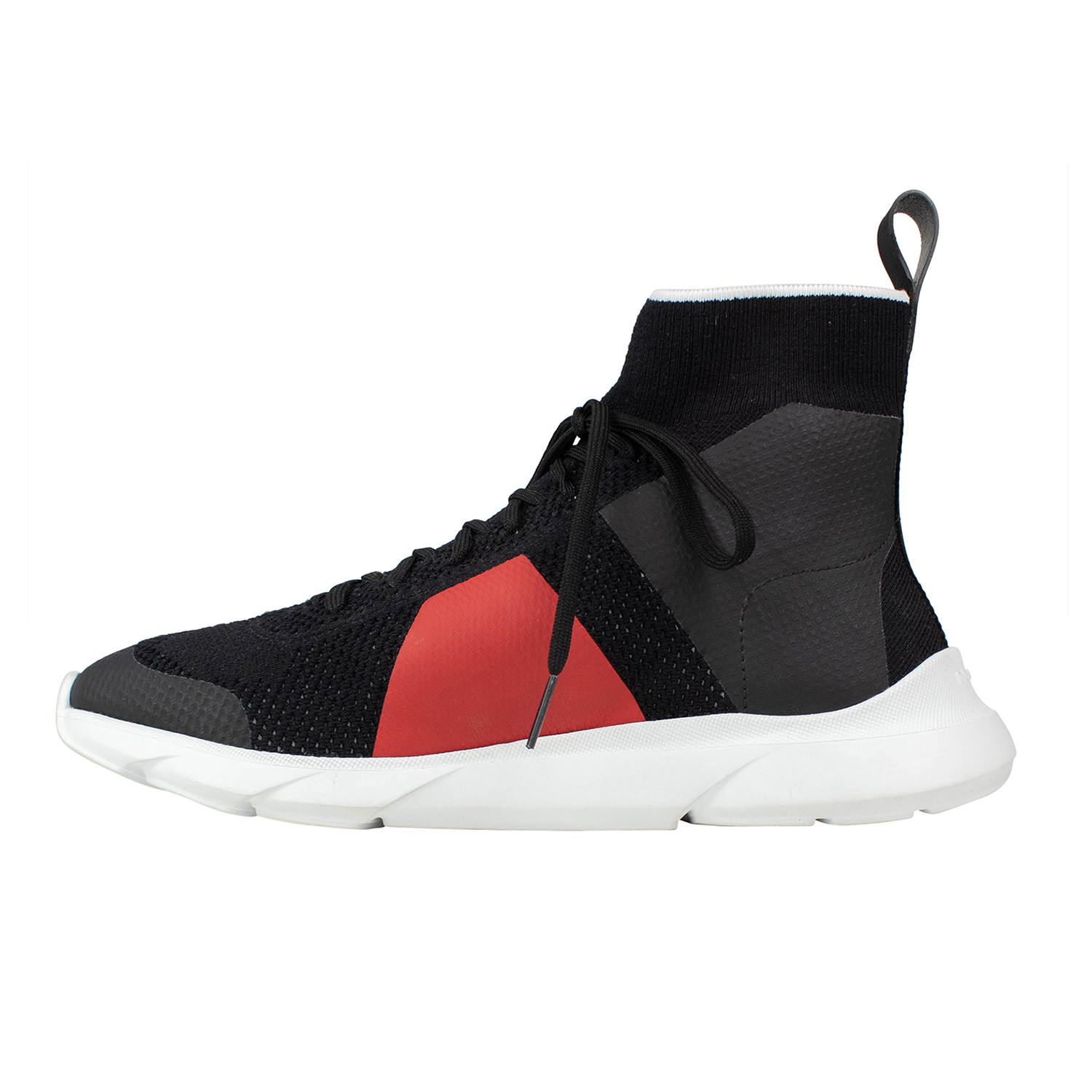 Dior Homme // Knit Color Block Lace Up B21 Sock Sneakers // Black (US ...