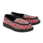 Palm Angels X Suicoke // Tartan Loafers Slippers Shoes // Red (US: 8)