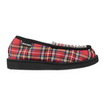 Palm Angels X Suicoke // Tartan Loafers Slippers Shoes // Red (US: 9)