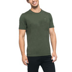 Crew-Neck Logo T-Shirt // Army Green (M)