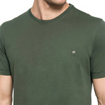 Crew-Neck Logo T-Shirt // Army Green (M)