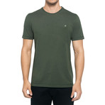 Crew-Neck Logo T-Shirt // Army Green (L)