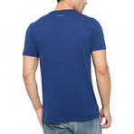 Crew-Neck Logo T-Shirt // Deep Blue (M)