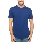 Crew-Neck Logo T-Shirt // Deep Blue (L)