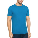 Crew-Neck Logo T-Shirt // Blue Sapphire (M)
