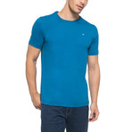 Crew-Neck Logo T-Shirt // Blue Sapphire (L)