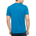 Crew-Neck Logo T-Shirt // Blue Sapphire (M)
