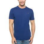 Supima Logo Crew-Neck T-Shirt // Deep Blue (M)