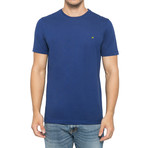 Supima Logo Crew-Neck T-Shirt // Deep Blue (S)