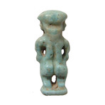 Ancient Egyptian Faience Amulet Of Pataikos // C. 664-30 BC