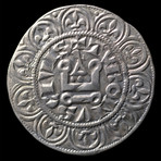 Knights Templar France Silver Coin // Crusades