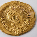 Byzantine Gold Coin Of Justin I // 518-527 AD