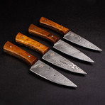 Cattleman Damascus Steel Steak Knives // Set of 4