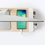EYES 7 // Wooden Monitor Stand + Fast Charging Hub
