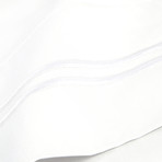 Border Strip Embroidered Sheet Set // 600TC // White (Twin)