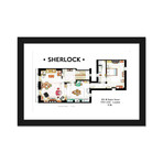 Apartment From BBC's Sherlock Series (24"W x 16"H x 1"D)