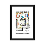 Apartment Of Carrie Bradshaw From Sex & The City (16"W x 24"H x 1"D)