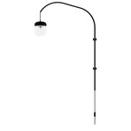 Acorn // LED Single Swing Arm Wall Lamp (Steel)
