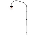 Acorn // LED Single Swing Arm Wall Lamp (Steel)
