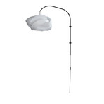Ribbon Medium // Single Swing Arm Wall Lamp (White)