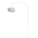 Ribbon Mini // Single Swing Arm Wall Lamp (White)