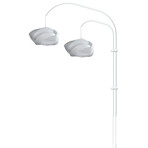 Ribbon Mini // Double Swing Arm Wall Lamp (White)