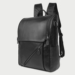 Backpack // Square Flap // Black