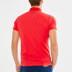 Dewey Short Sleeve Polo // Blood Orange (XL)
