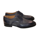 Wing Tip Two-Tone Lace Up // Navy + Gray (US: 9.5)