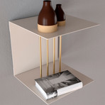 Teaser Metal Shelf (Pearl White)