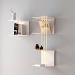 Teaser Metal Shelf (Pearl White)