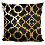 Moroccan Gold IV Throw Pillow (16"H x 16"W)