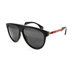 Men's Sunglasses GG0462S Sunglasses V2 // Black + White