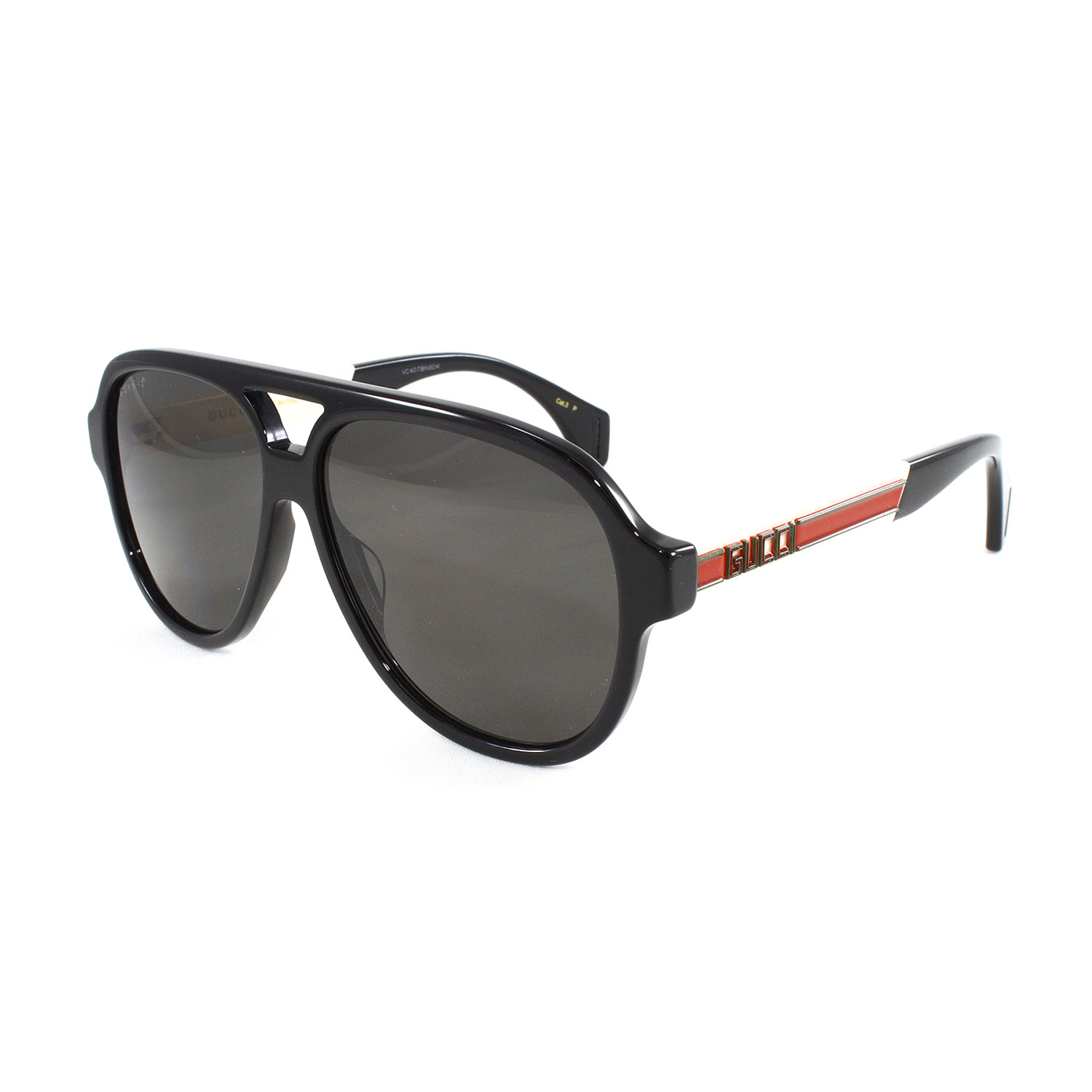 Unisex Sunglasses GG0463S Sunglasses // Black + White Polarized - Gucci ...