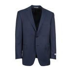 Water Resistant Wool 2 Button Suit // Blue (US: 52R)