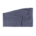 Plaid Wool 2 Button Suit // Slate Blue (US: 46S)