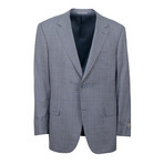 Plaid Wool 2 Button Suit // Light Gray (US: 46S)